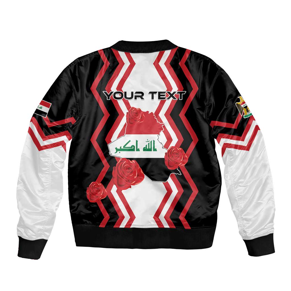 Personalized Iraq Independence Day Bomber Jacket Dove Carrying Flag - Wonder Print Shop