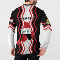 Personalized Iraq Independence Day Button Sweatshirt Dove Carrying Flag - Wonder Print Shop