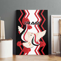 Iraq Independence Day Canvas Wall Art Dove Carrying Flag - Wonder Print Shop