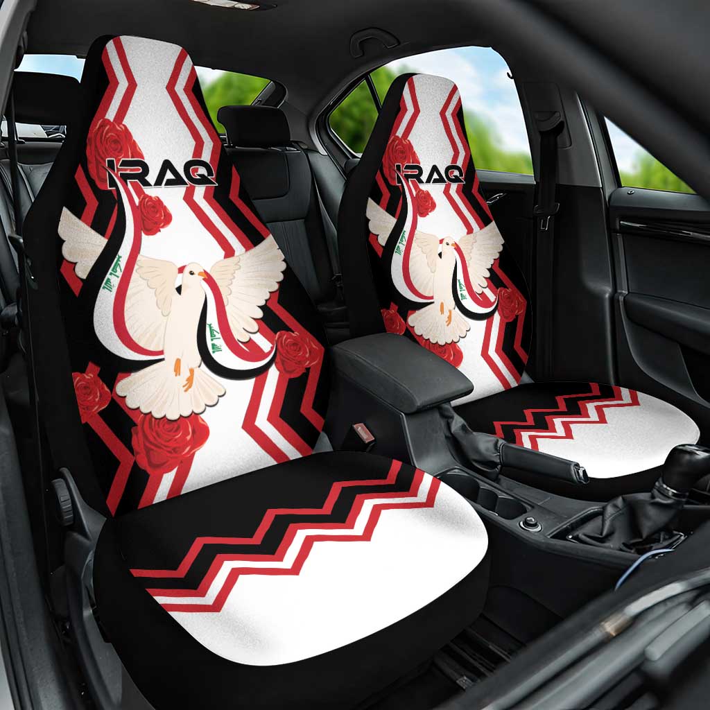 Iraq Independence Day Car Seat Cover Dove Carrying Flag - Wonder Print Shop
