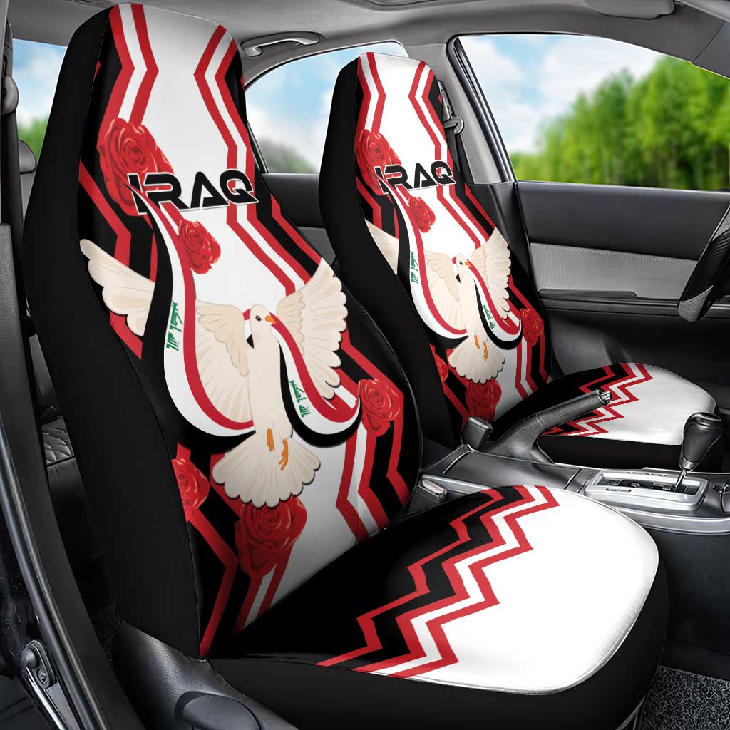 Iraq Independence Day Car Seat Cover Dove Carrying Flag - Wonder Print Shop