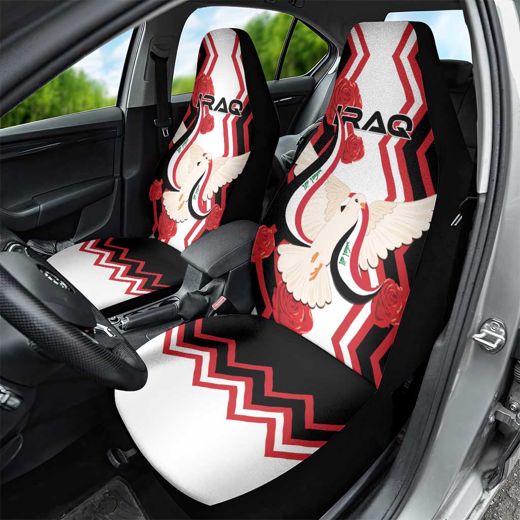 Iraq Independence Day Car Seat Cover Dove Carrying Flag - Wonder Print Shop