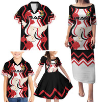 Personalized Iraq Independence Day Family Matching Puletasi and Hawaiian Shirt Dove Carrying Flag - Wonder Print Shop