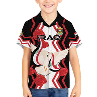 Personalized Iraq Independence Day Family Matching Puletasi and Hawaiian Shirt Dove Carrying Flag - Wonder Print Shop