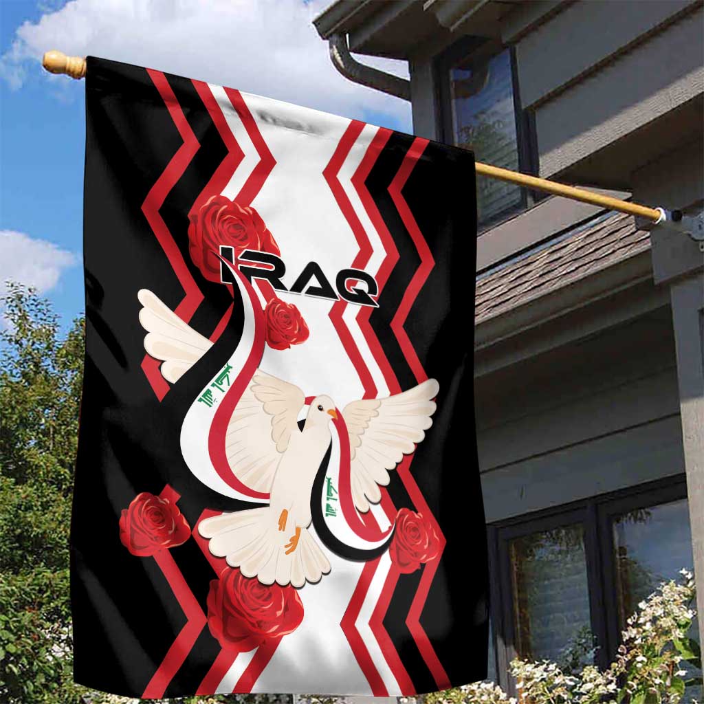 Iraq Independence Day Garden Flag Dove Carrying Flag - Wonder Print Shop
