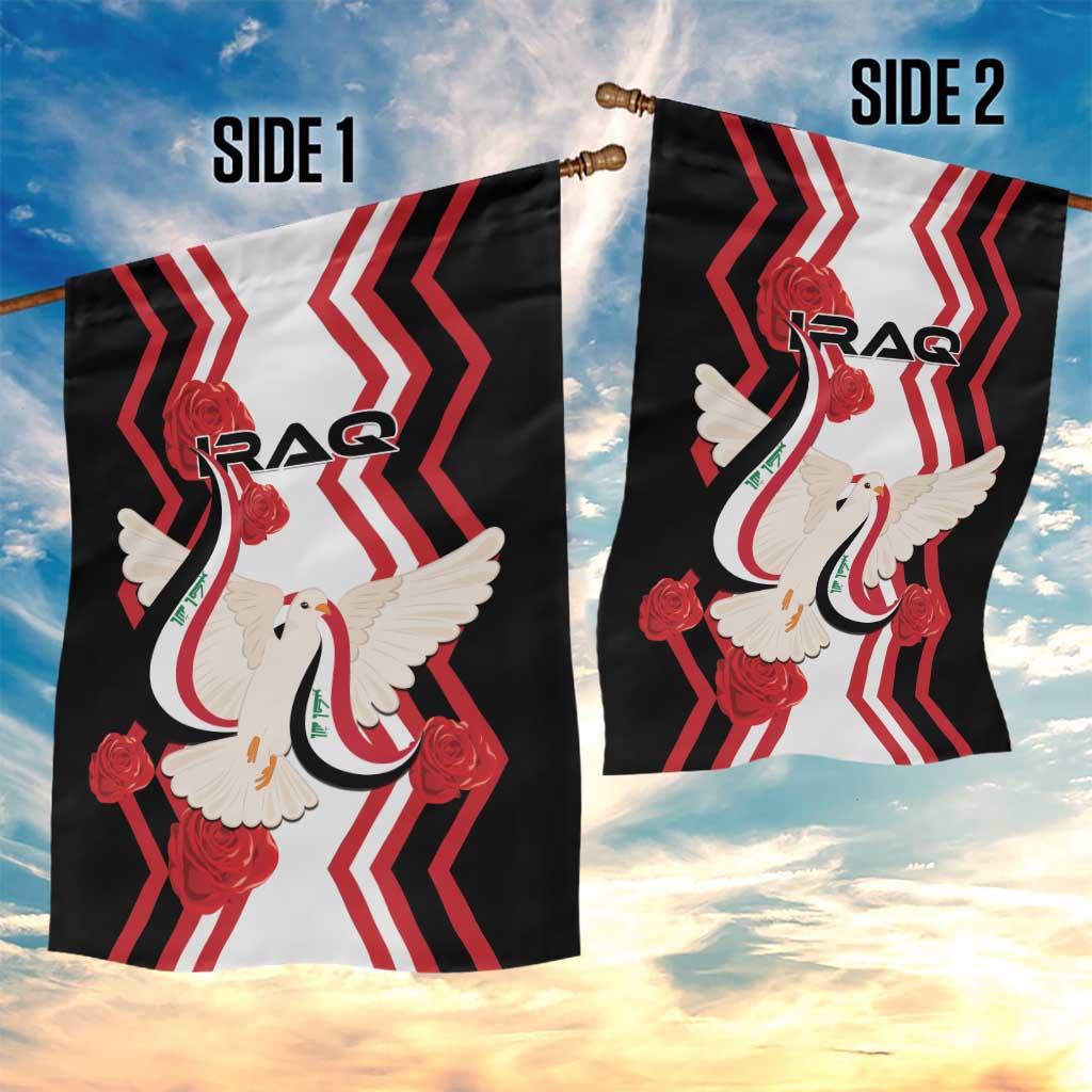 Iraq Independence Day Garden Flag Dove Carrying Flag - Wonder Print Shop