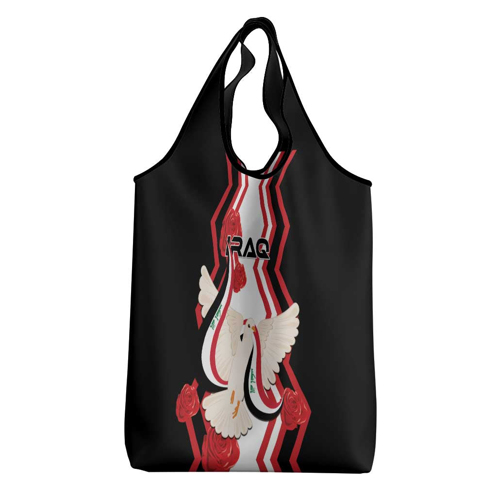 Iraq Independence Day Grocery Bag Dove Carrying Flag