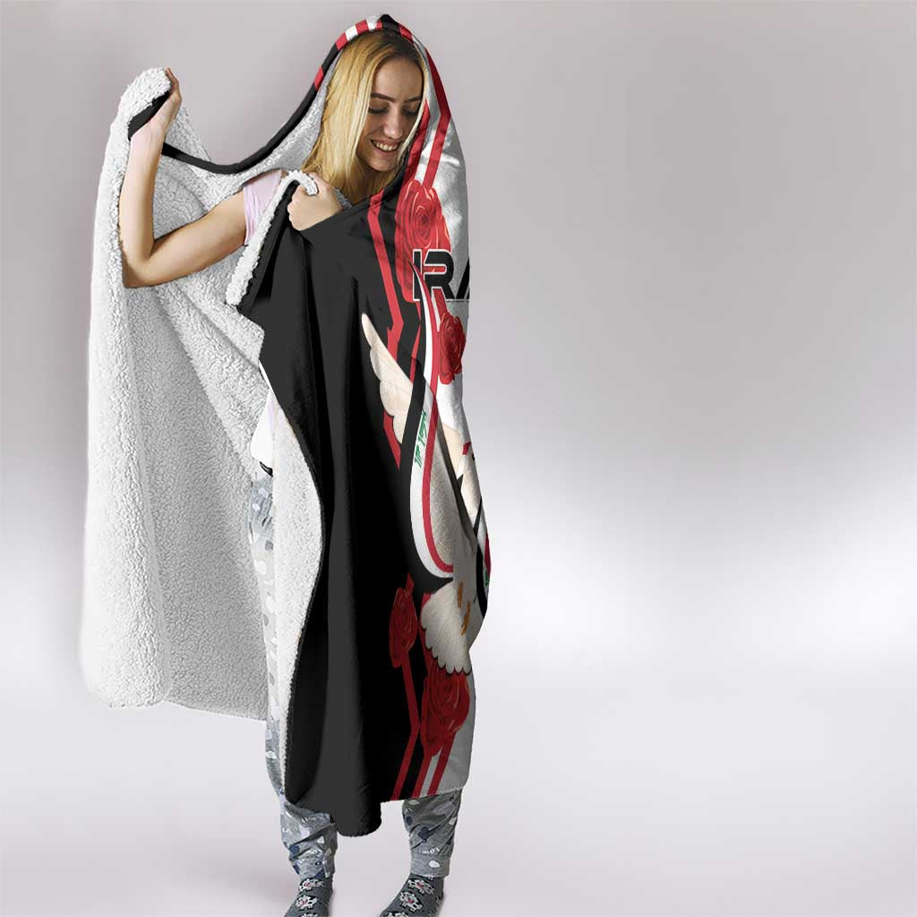 Iraq Independence Day Hooded Blanket Dove Carrying Flag