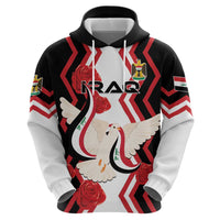 Personalized Iraq Independence Day Hoodie Dove Carrying Flag - Wonder Print Shop