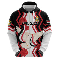 Personalized Iraq Independence Day Hoodie Dove Carrying Flag - Wonder Print Shop