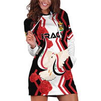 Personalized Iraq Independence Day Hoodie Dress Dove Carrying Flag - Wonder Print Shop