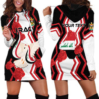 Personalized Iraq Independence Day Hoodie Dress Dove Carrying Flag - Wonder Print Shop