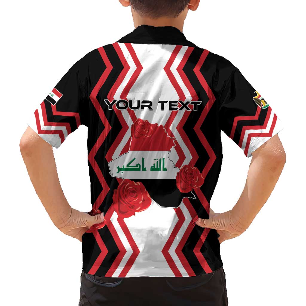 Personalized Iraq Independence Day Kid Hawaiian Shirt Dove Carrying Flag - Wonder Print Shop