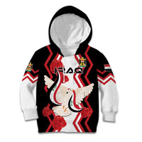 Personalized Iraq Independence Day Kid Hoodie Dove Carrying Flag - Wonder Print Shop