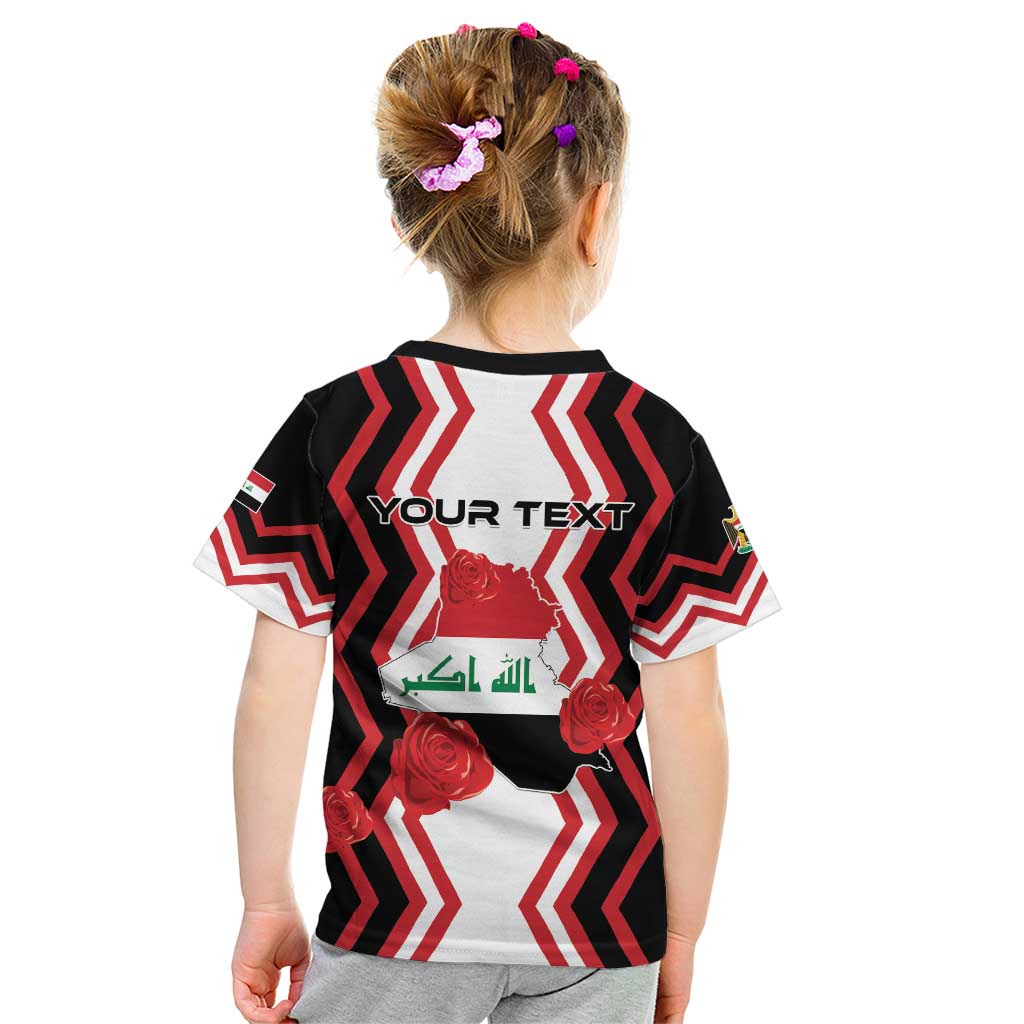 Personalized Iraq Independence Day Kid T Shirt Dove Carrying Flag - Wonder Print Shop