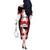Personalized Iraq Independence Day Off The Shoulder Long Sleeve Dress Dove Carrying Flag - Wonder Print Shop