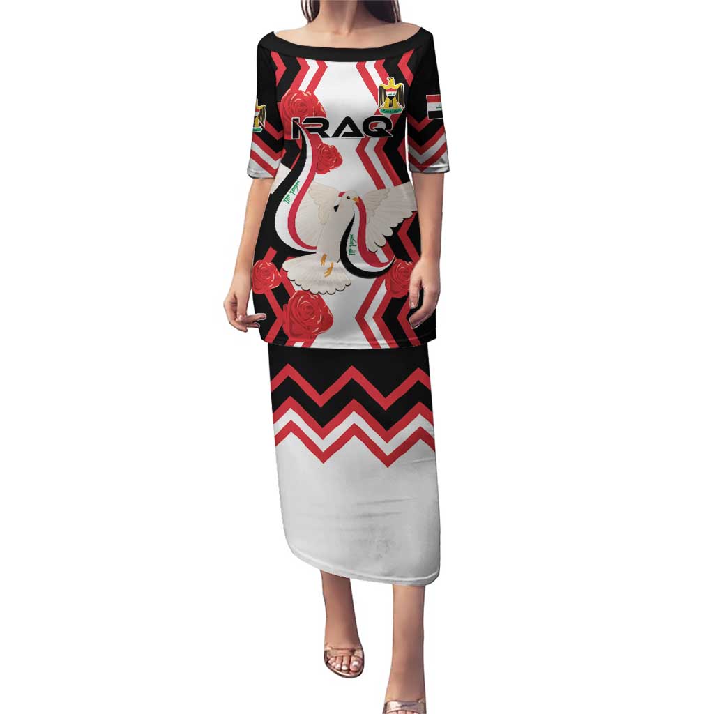 Personalized Iraq Independence Day Puletasi Dove Carrying Flag - Wonder Print Shop