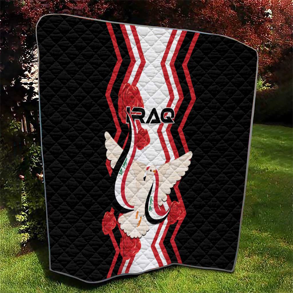 Iraq Independence Day Quilt Dove Carrying Flag - Wonder Print Shop