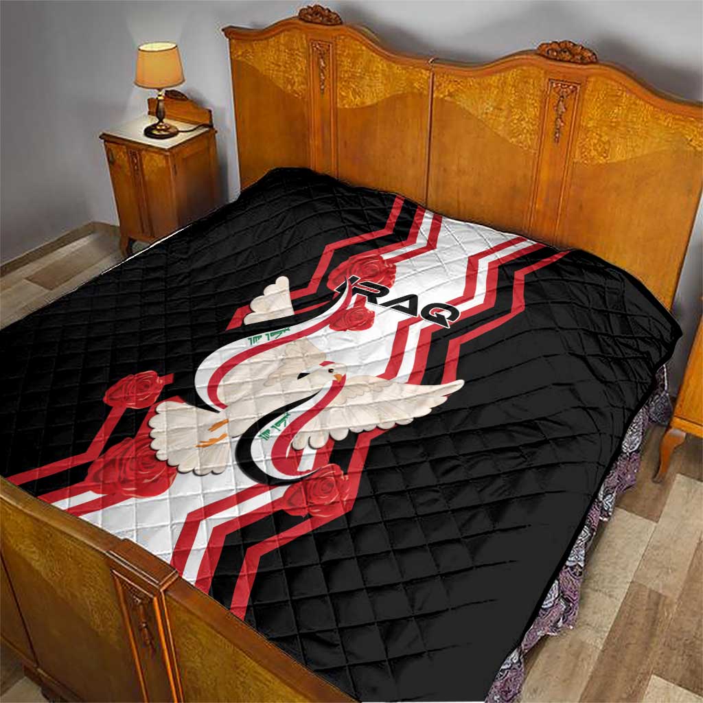 Iraq Independence Day Quilt Dove Carrying Flag - Wonder Print Shop