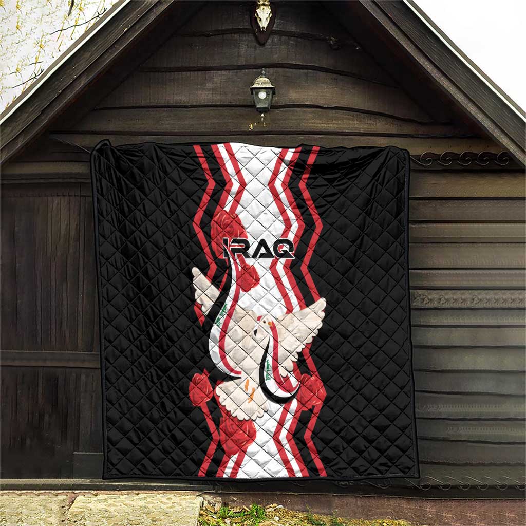 Iraq Independence Day Quilt Dove Carrying Flag - Wonder Print Shop