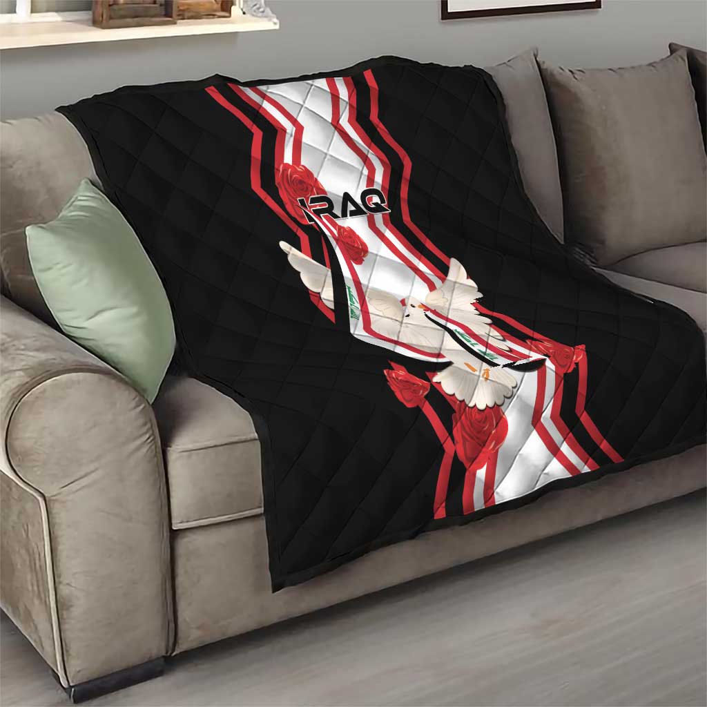 Iraq Independence Day Quilt Dove Carrying Flag - Wonder Print Shop