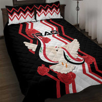 Iraq Independence Day Quilt Bed Set Dove Carrying Flag - Wonder Print Shop