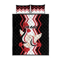 Iraq Independence Day Quilt Bed Set Dove Carrying Flag - Wonder Print Shop