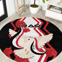 Iraq Independence Day Round Carpet Dove Carrying Flag