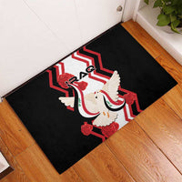 Iraq Independence Day Rubber Doormat Dove Carrying Flag - Wonder Print Shop