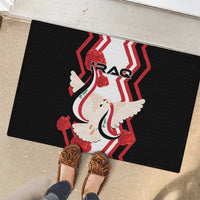 Iraq Independence Day Rubber Doormat Dove Carrying Flag - Wonder Print Shop