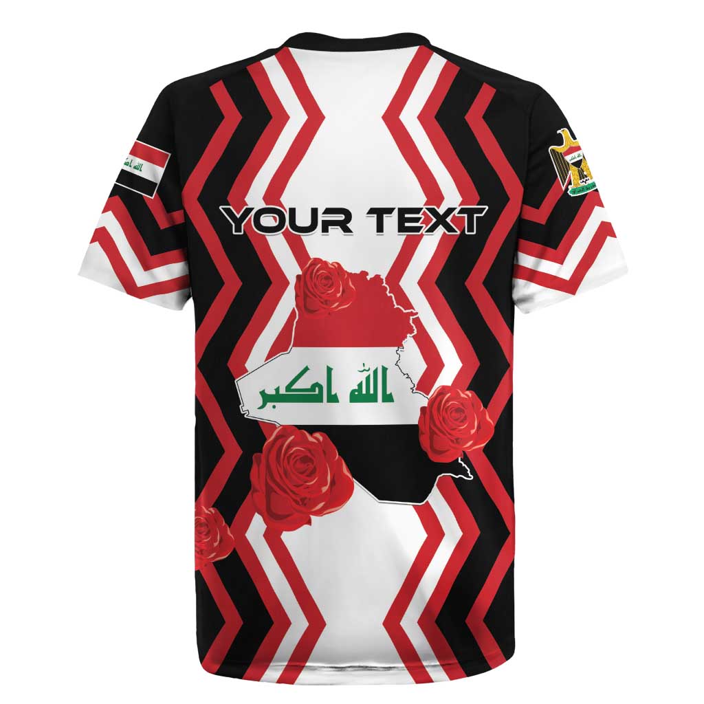 Personalized Iraq Independence Day Rugby Jersey Dove Carrying Flag - Wonder Print Shop