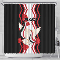 Iraq Independence Day Shower Curtain Dove Carrying Flag