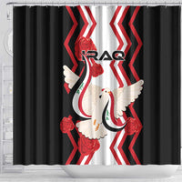 Iraq Independence Day Shower Curtain Dove Carrying Flag