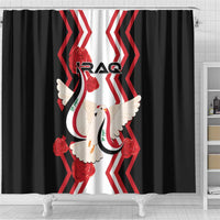Iraq Independence Day Shower Curtain Dove Carrying Flag