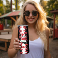 Personalized Iraq Independence Day Skinny Tumbler Dove Carrying Flag - Wonder Print Shop