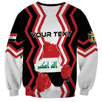 Personalized Iraq Independence Day Sweatshirt Dove Carrying Flag - Wonder Print Shop