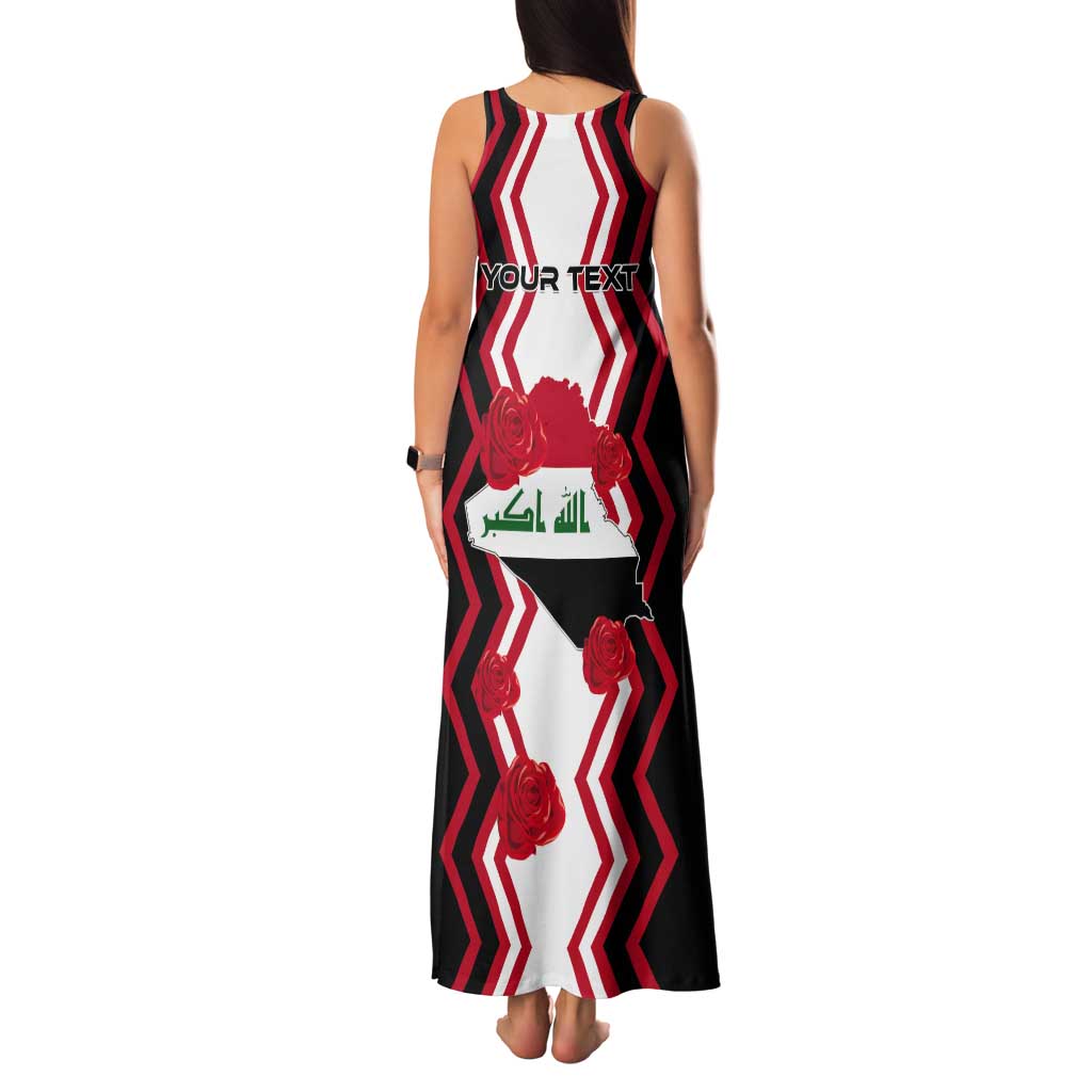 Personalized Iraq Independence Day Tank Maxi Dress Dove Carrying Flag - Wonder Print Shop