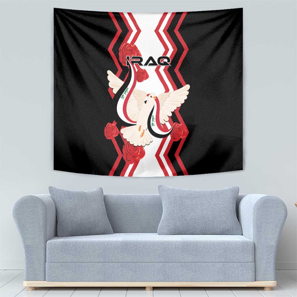 Iraq Independence Day Tapestry Dove Carrying Flag - Wonder Print Shop