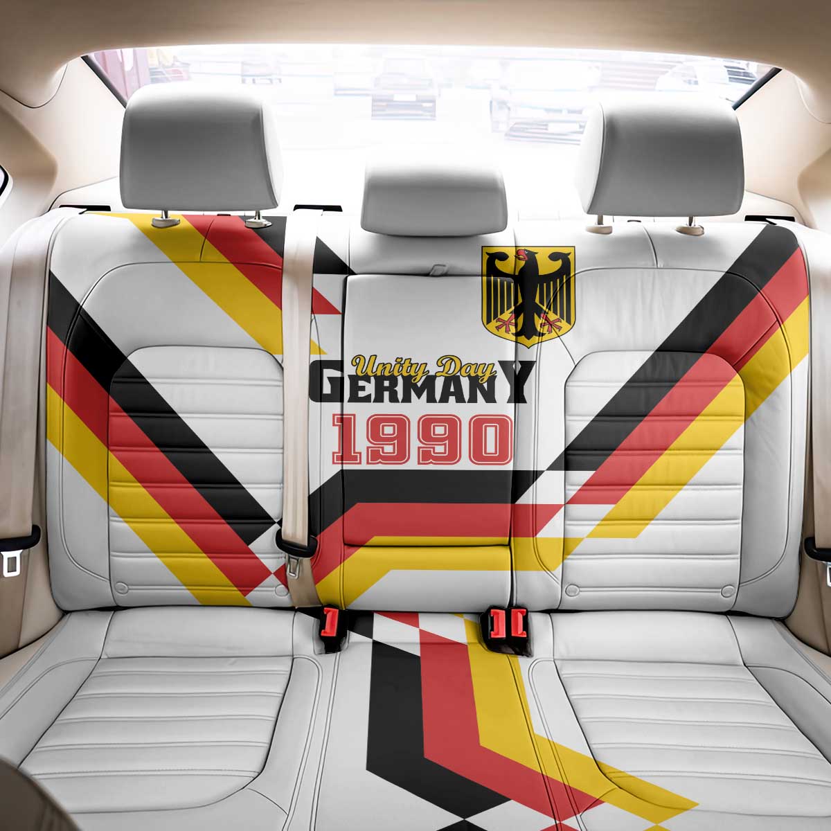 Germany Unity Day 1990 Edition Back Car Seat Cover Unique Style - Wonder Print Shop
