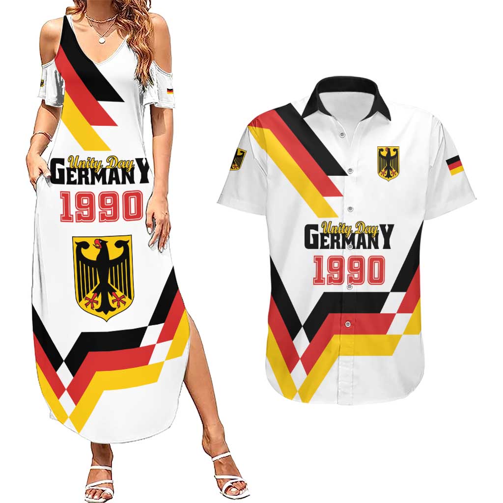 Personalized Germany Unity Day 1990 Edition Couples Matching Summer Maxi Dress and Hawaiian Shirt Unique Style - Wonder Print Shop