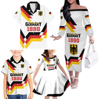 Personalized Germany Unity Day 1990 Edition Family Matching Off The Shoulder Long Sleeve Dress and Hawaiian Shirt Unique Style - Wonder Print Shop