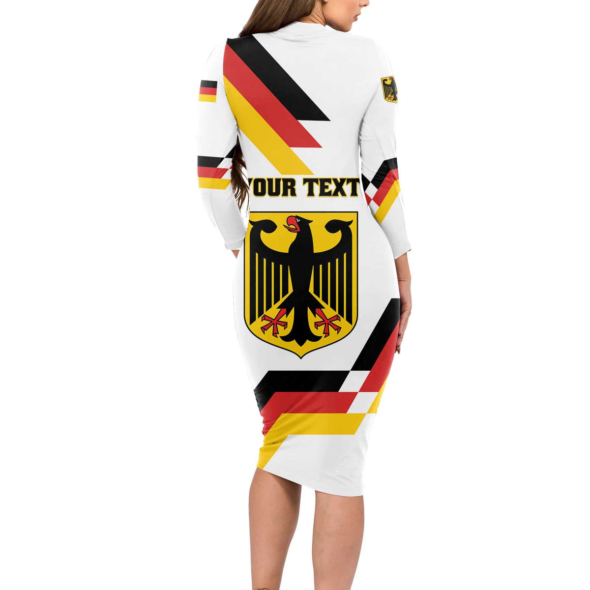 Personalized Germany Unity Day 1990 Edition Long Sleeve Bodycon Dress Unique Style - Wonder Print Shop