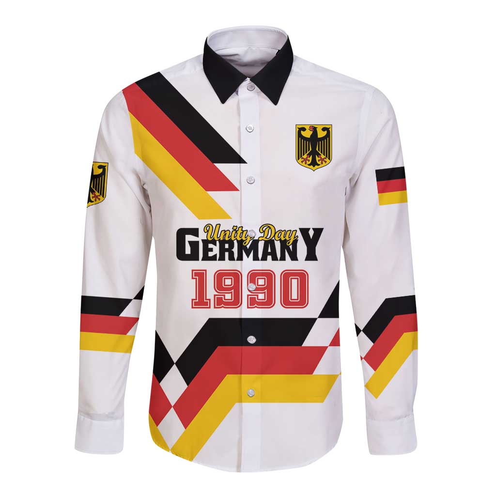 Personalized Germany Unity Day 1990 Edition Long Sleeve Button Shirt Unique Style - Wonder Print Shop