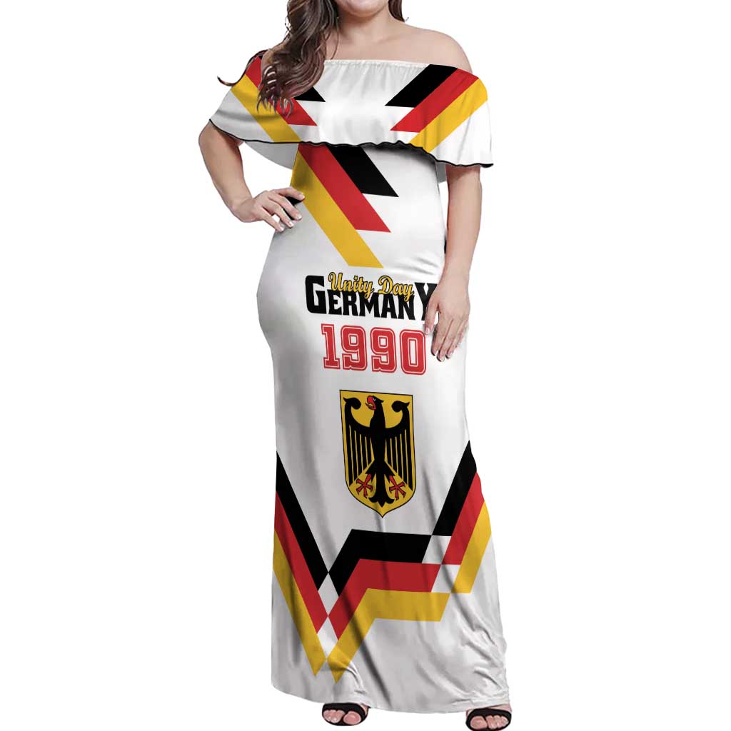 Personalized Germany Unity Day 1990 Edition Off Shoulder Maxi Dress Unique Style - Wonder Print Shop