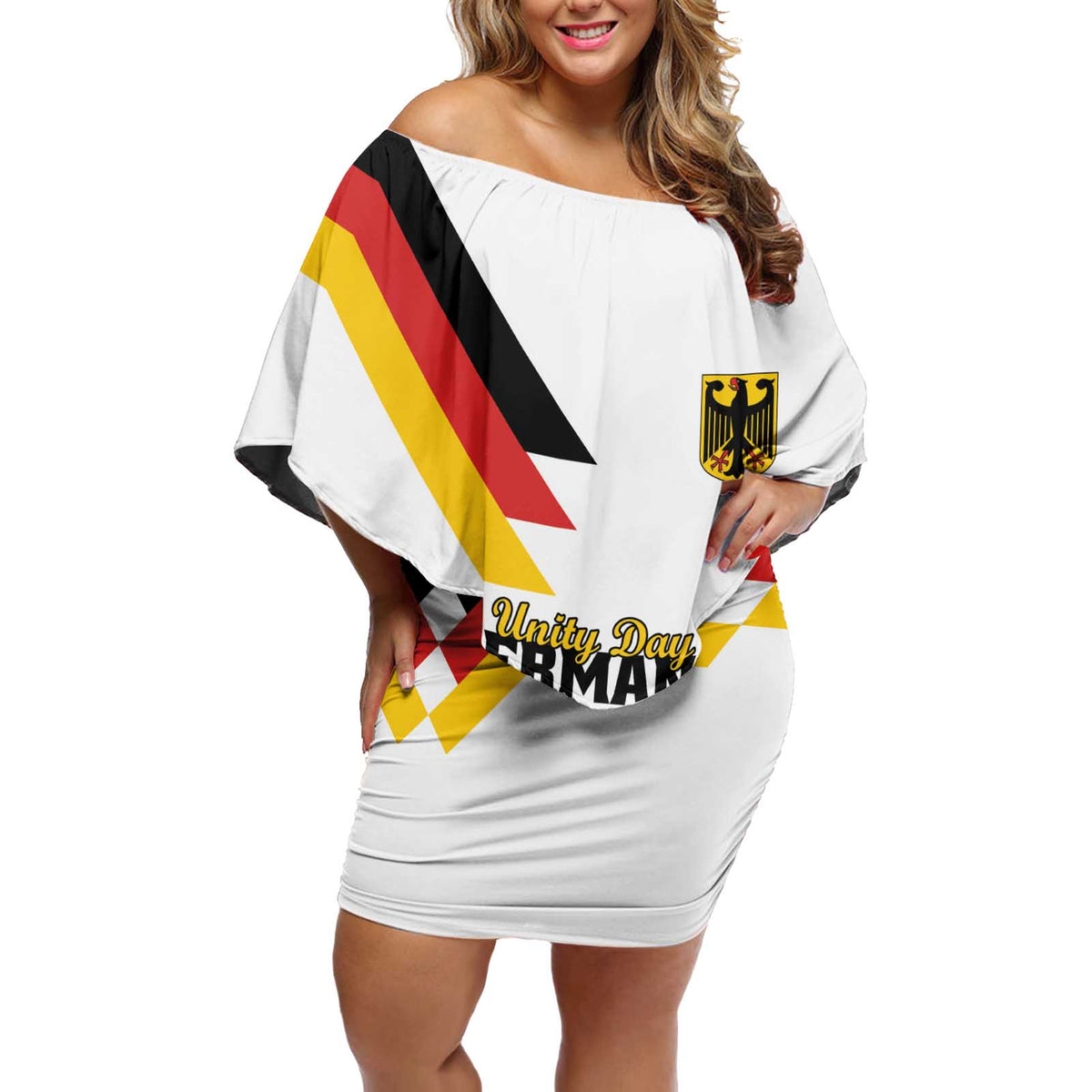 Personalized Germany Unity Day 1990 Edition Off Shoulder Short Dress Unique Style - Wonder Print Shop