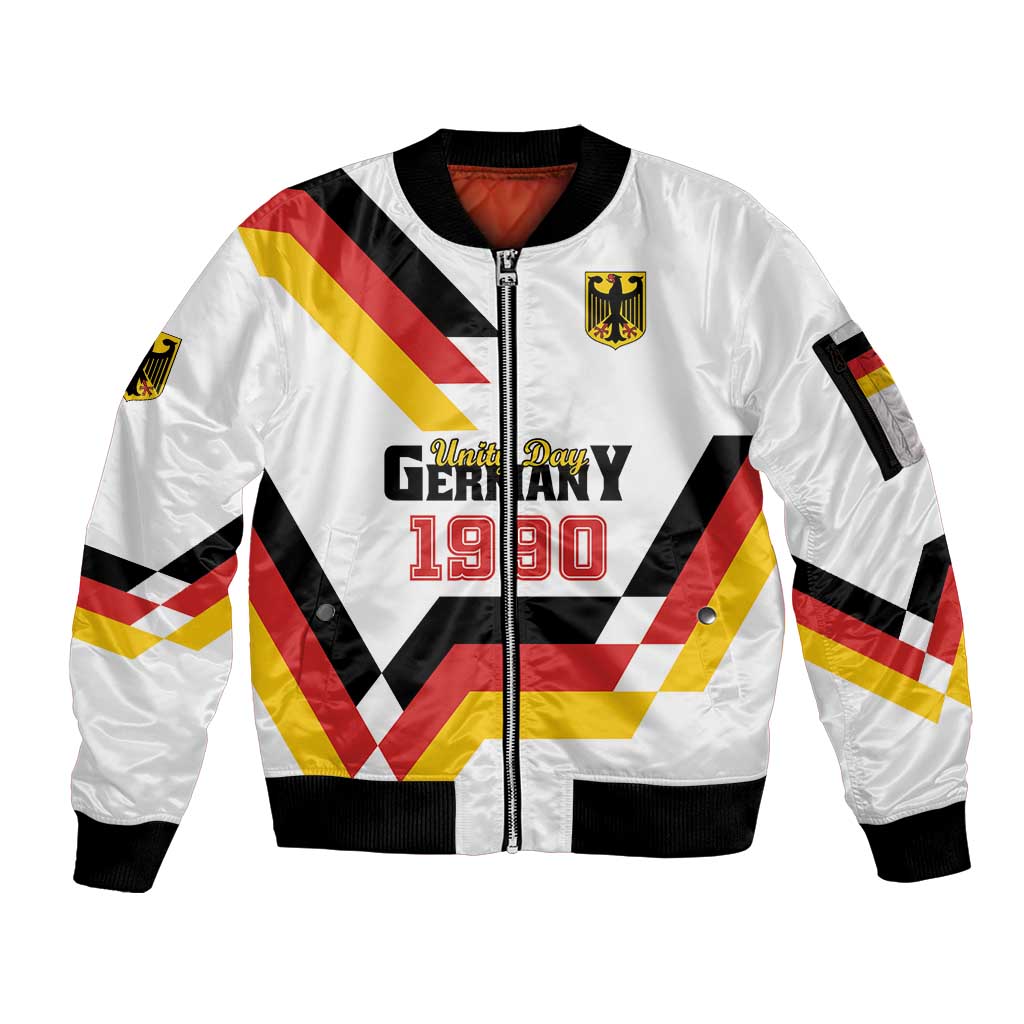 Personalized Germany Unity Day 1990 Edition Sleeve Zip Bomber Jacket Unique Style - Wonder Print Shop