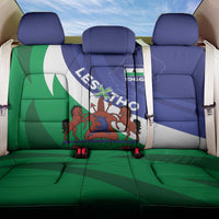 Lesotho 1966 Unique Back Car Seat Cover Spiral Aloe Coat of Arms - Wonder Print Shop