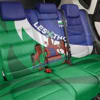 Lesotho 1966 Unique Back Car Seat Cover Spiral Aloe Coat of Arms - Wonder Print Shop