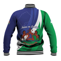 Lesotho 1966 Unique Baseball Jacket Spiral Aloe Coat of Arms - Wonder Print Shop