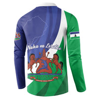 Lesotho 1966 Unique Button Sweatshirt Spiral Aloe Coat of Arms - Wonder Print Shop